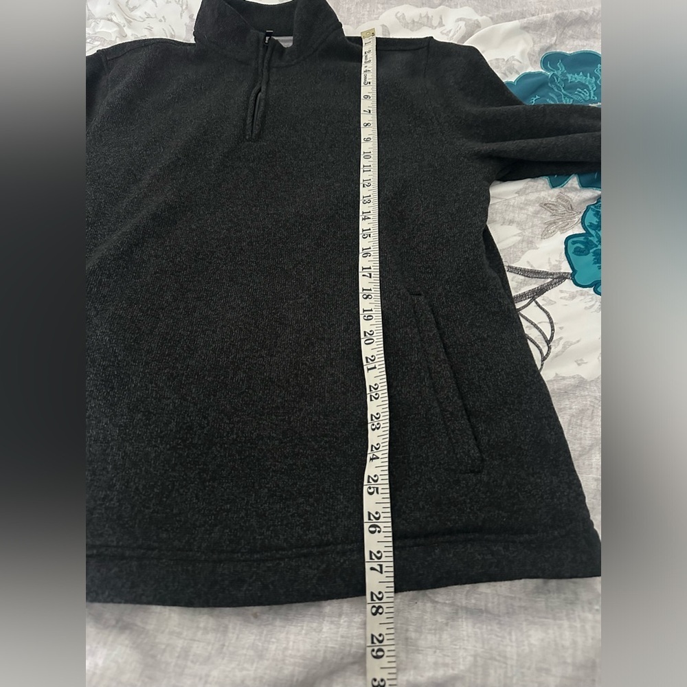 Van Huesen Quarter Zip Sweatshirt Men’s L Gray Pullover Sweater - Picture 5 of 6